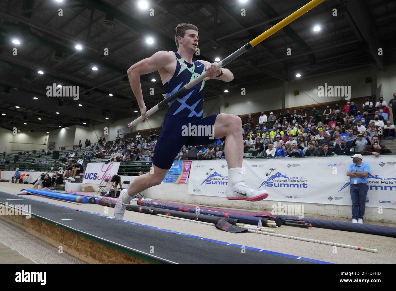 Reno, United States. 14th Jan, 2022. Chris Nilsen places second in the