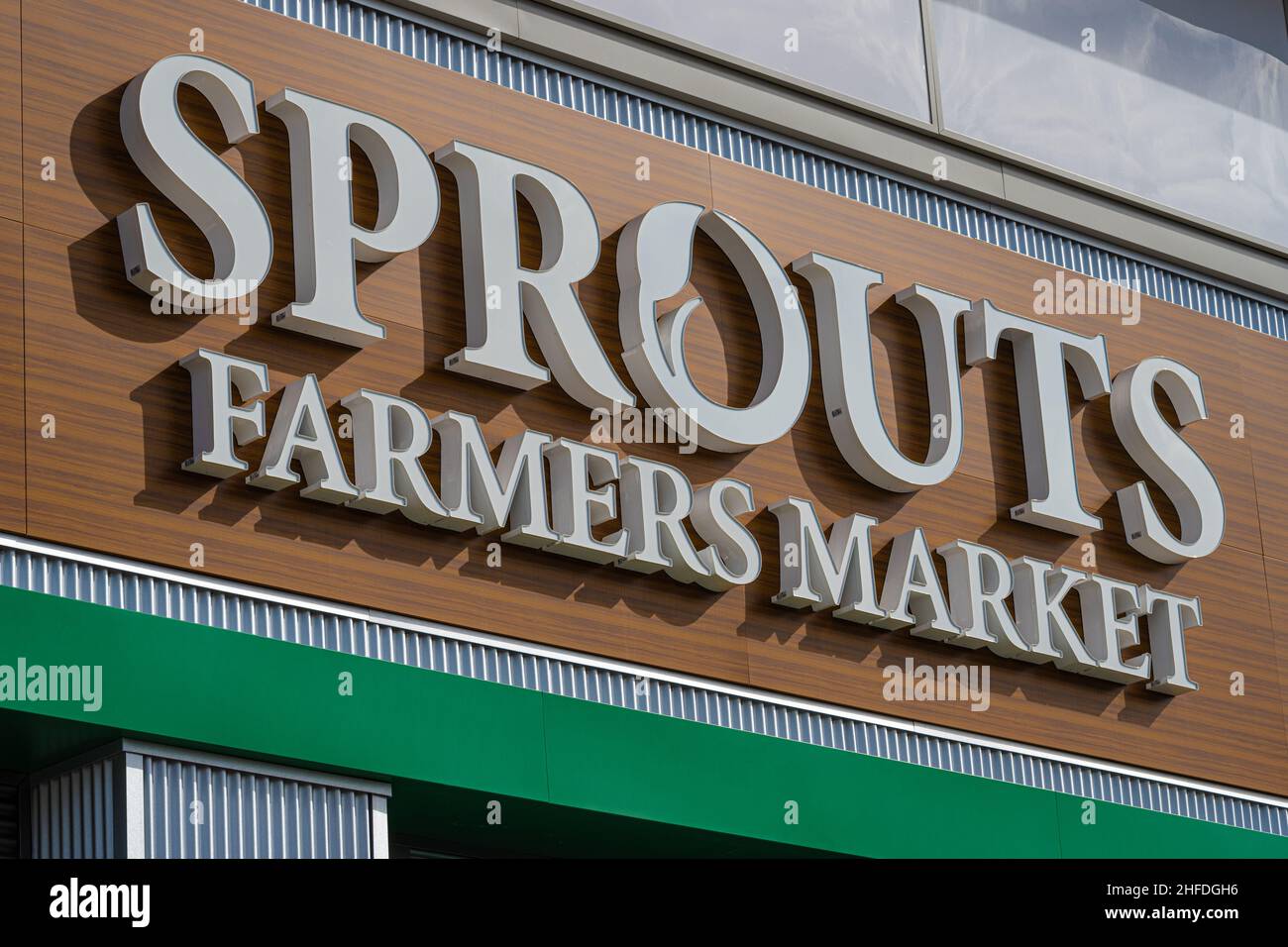 Sprouts Farmers Market grocery store in Buford, (USA Stock