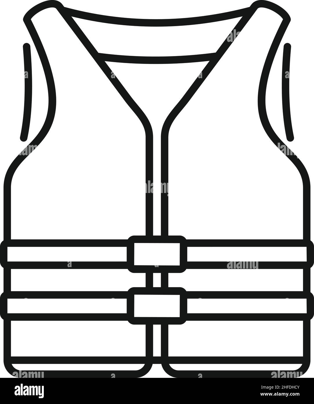 Rescue vest icon outline vector. Safety jacket. Boat uniform Stock ...