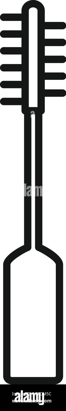 Brush toothpick icon outline vector. Tooth pick. Olive sharp Stock Vector