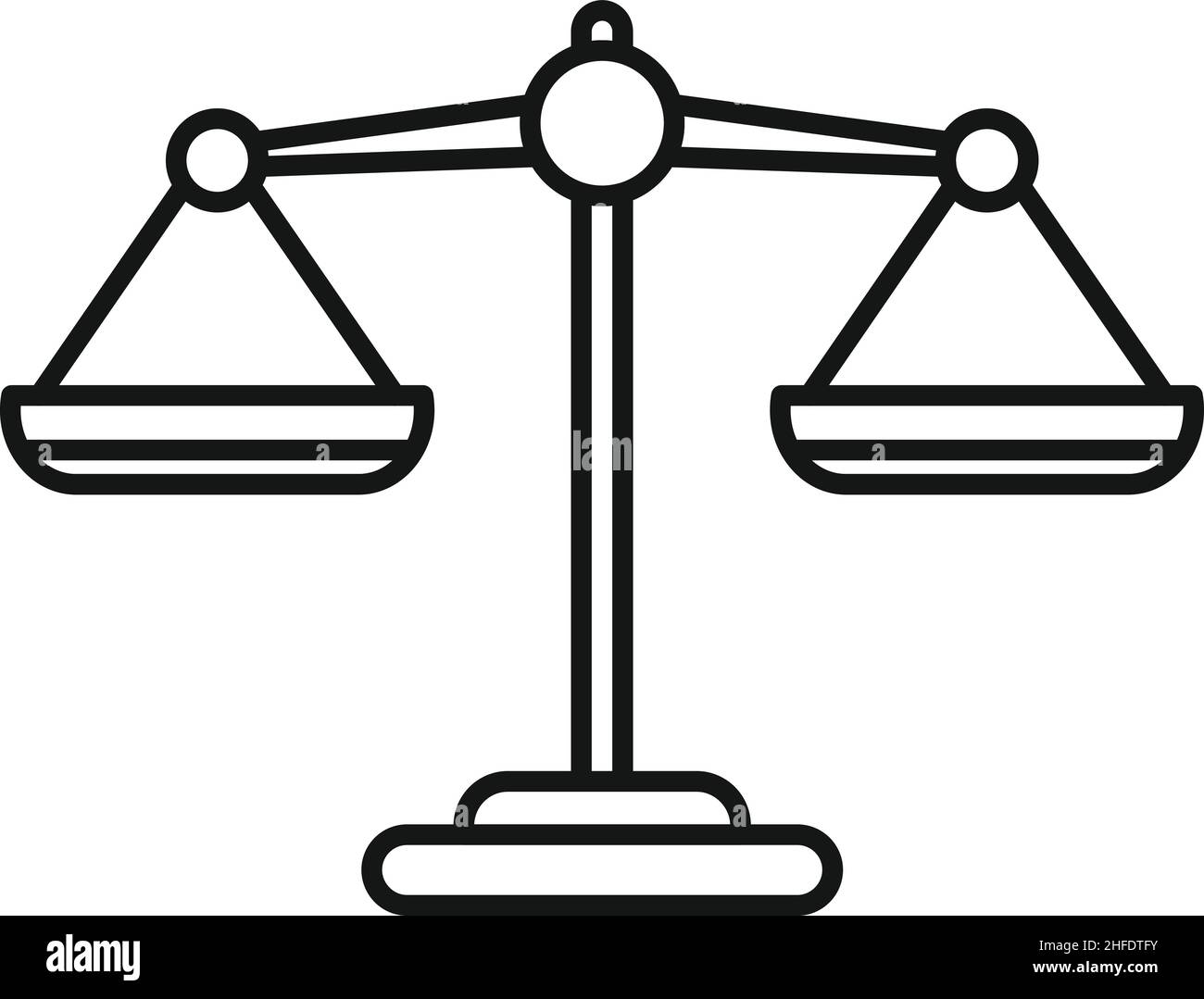 Scales icon outline vector. Comparison balance. Weight compare Stock Vector Image & Art Alamy