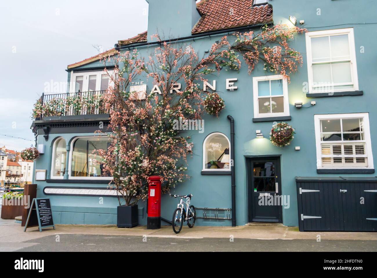 The Marine Hotel at Whitby, North Yorkshire Stock Photo