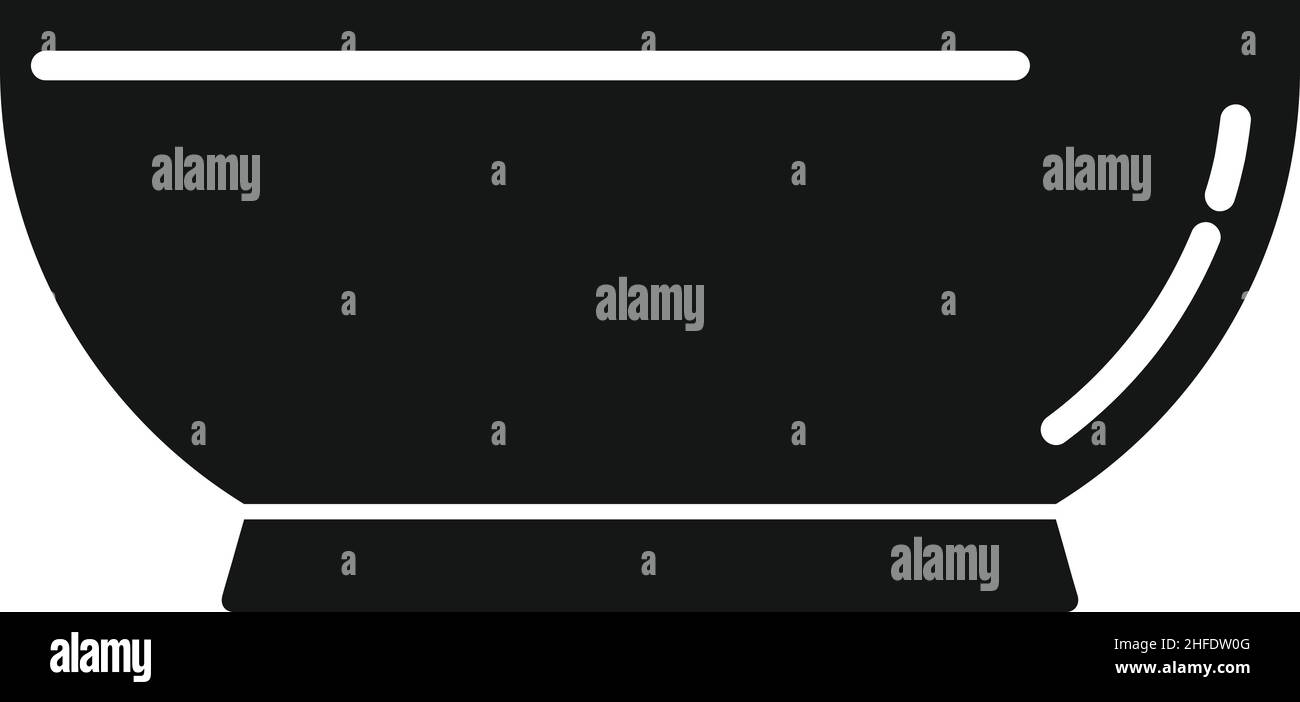 Bowl plate icon simple vector. Dish food. Lunch plate Stock Vector