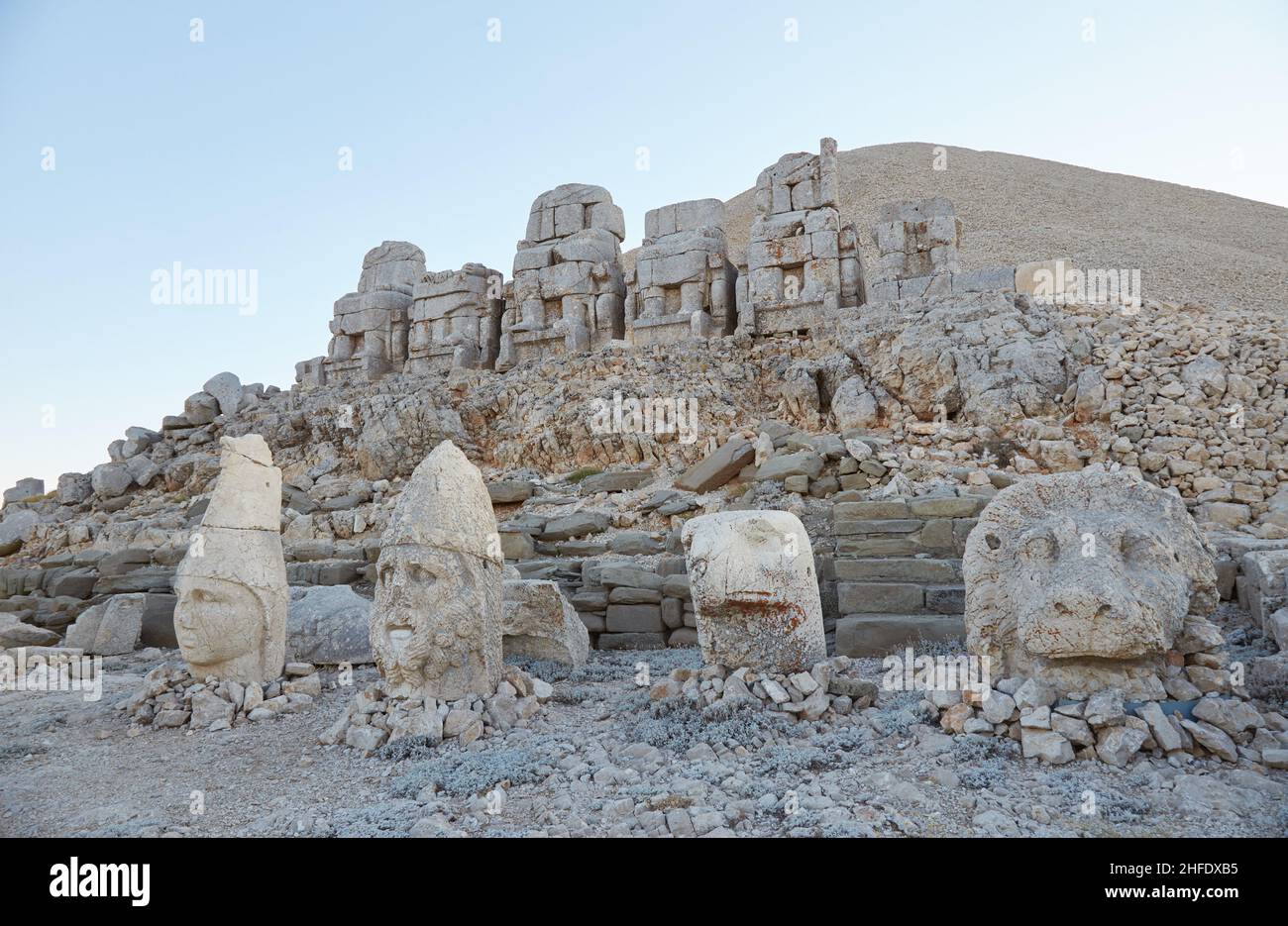 The Eastern Terrace of Turkey's Mysterious Mt. Nemrut Stock Photo - Alamy