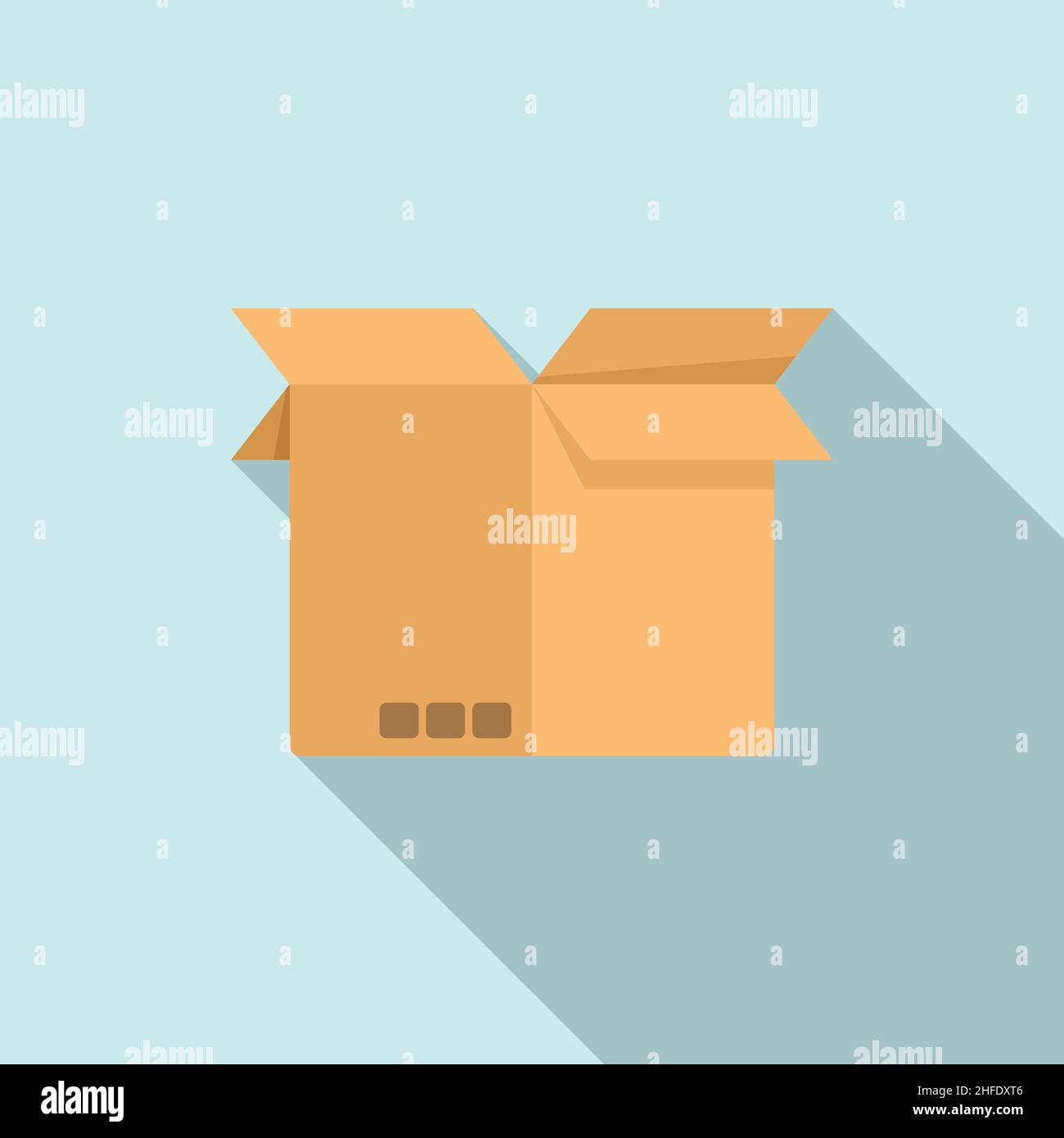 Box icon flat vector. Cardboard delivery. Carton package Stock Vector ...