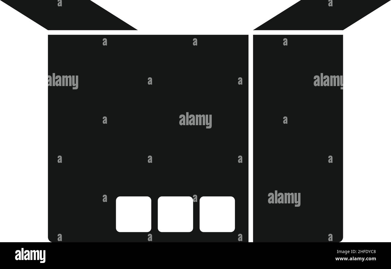 Creative box icon simple vector. Delivery package. Empty parcel Stock ...