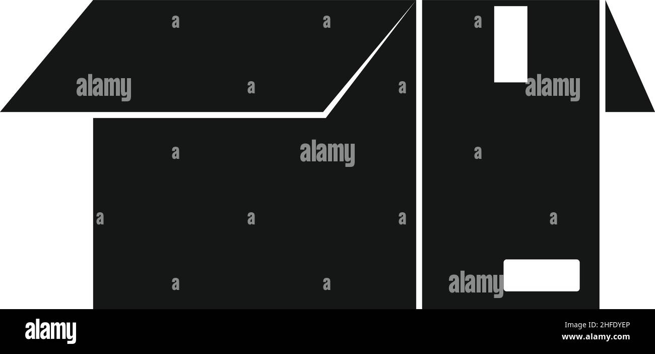 Smart box icon simple vector. Crate box. Delivery cardboard Stock ...