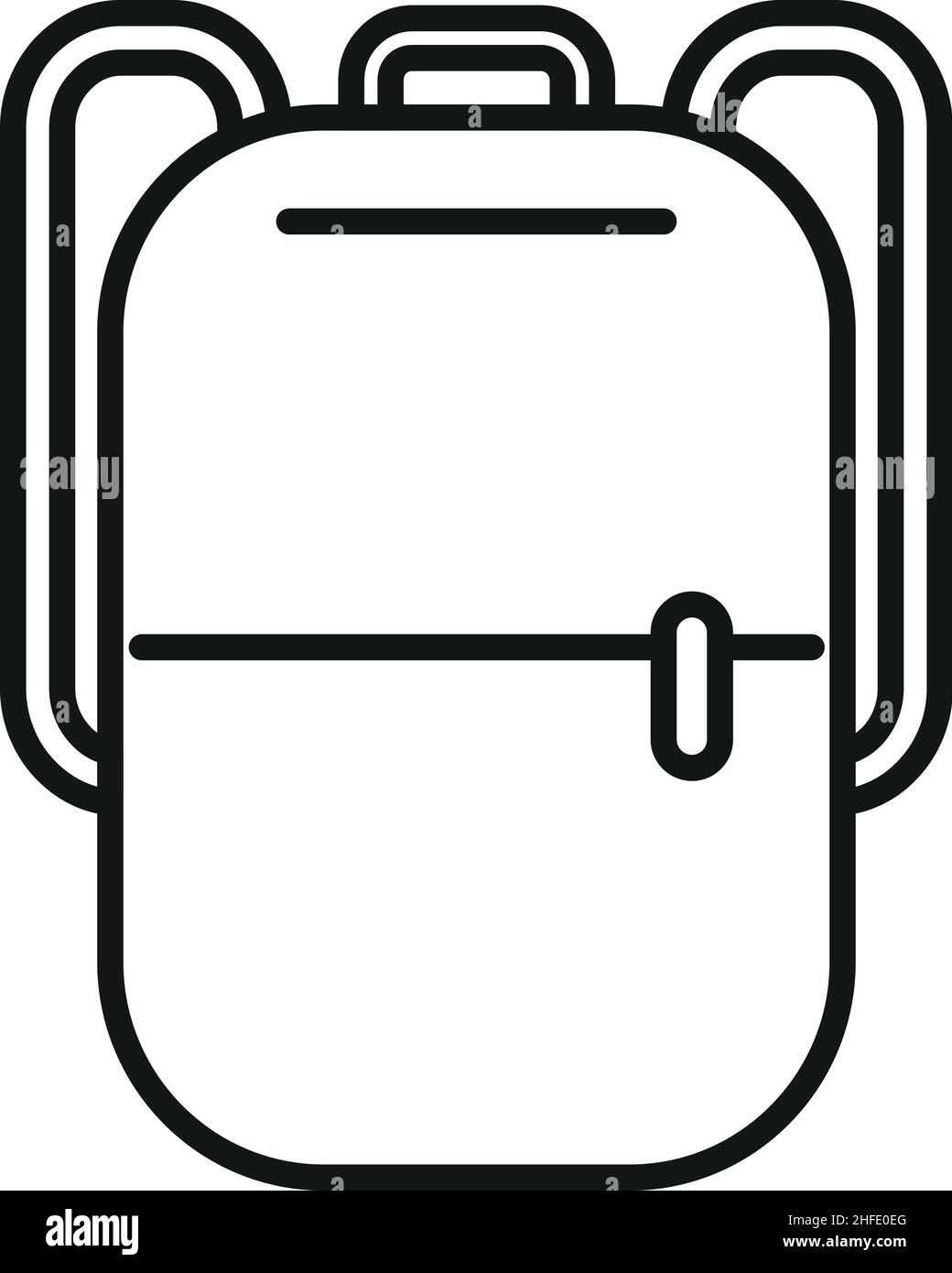 School laptop backpack icon outline vector. Bag case. Student briefcase Stock Vector Image Art Alamy
