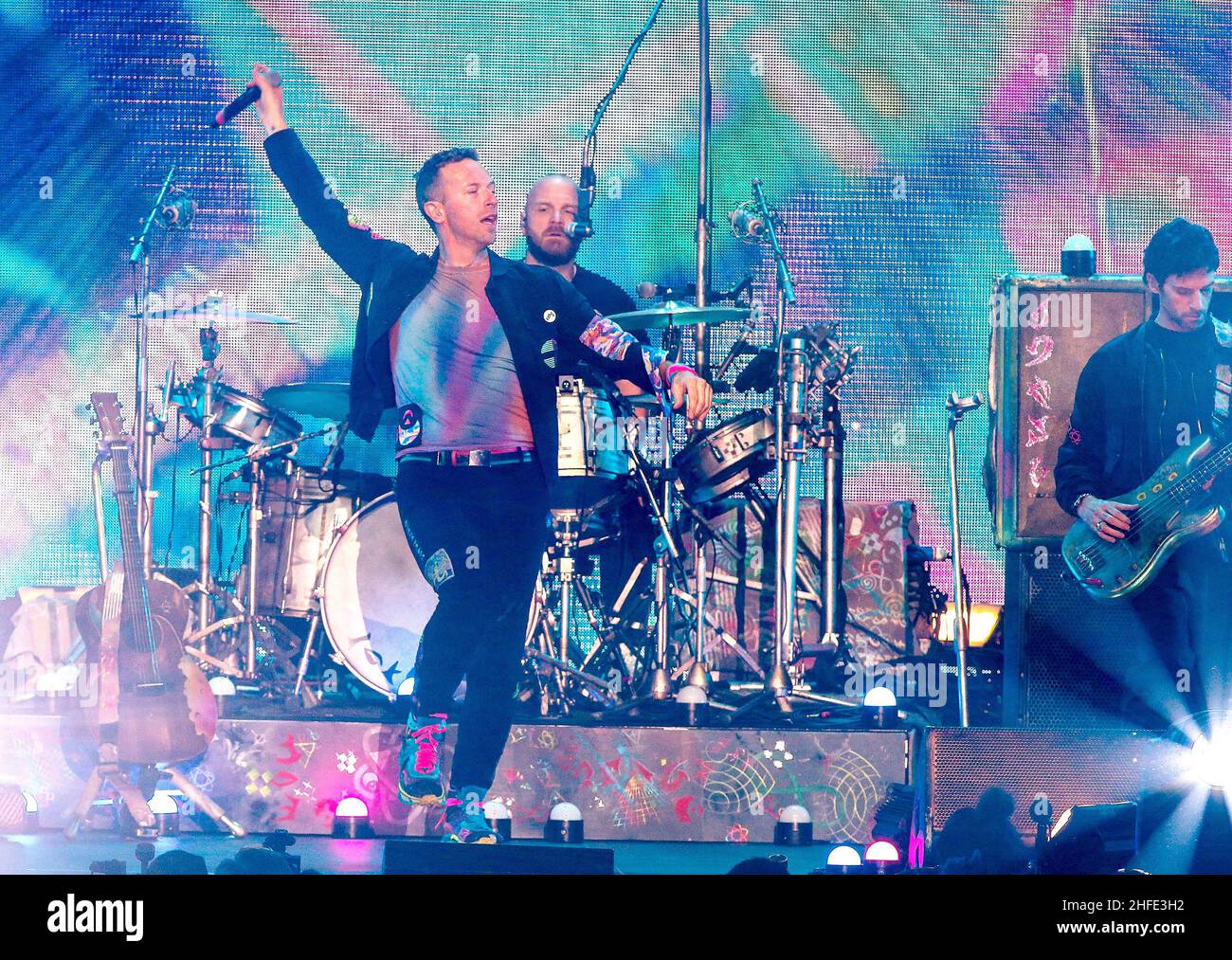 Coldplay concert live performance in the US 2022