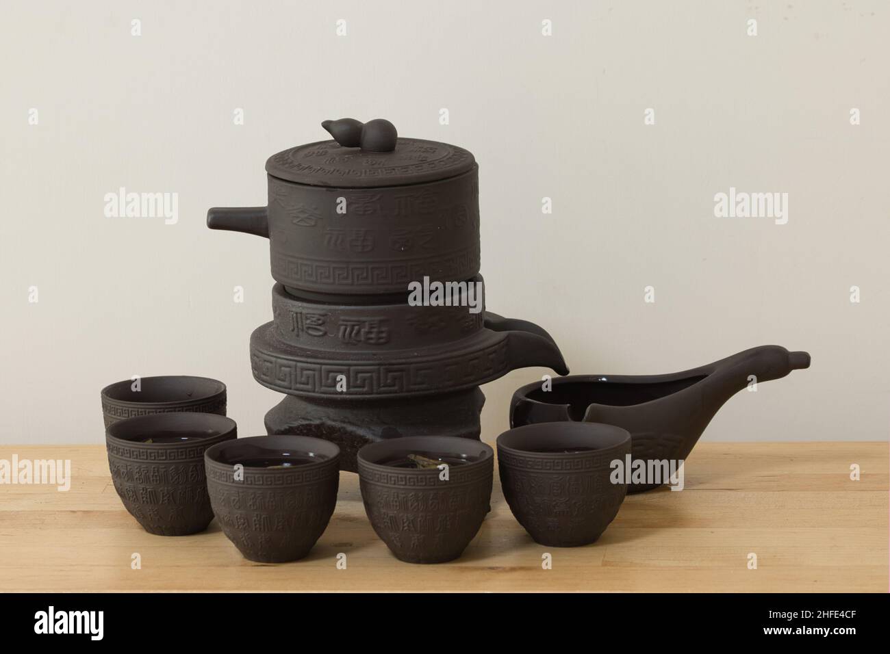 Manly Tea Set Chinese Tea Set Made Of Clay High Resolution Stock Photography and ...