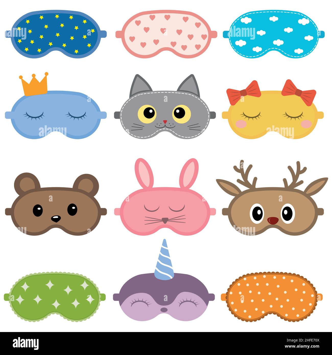 Sleeping Mask Vector Design illustration Stock Vector Image & Art Alamy