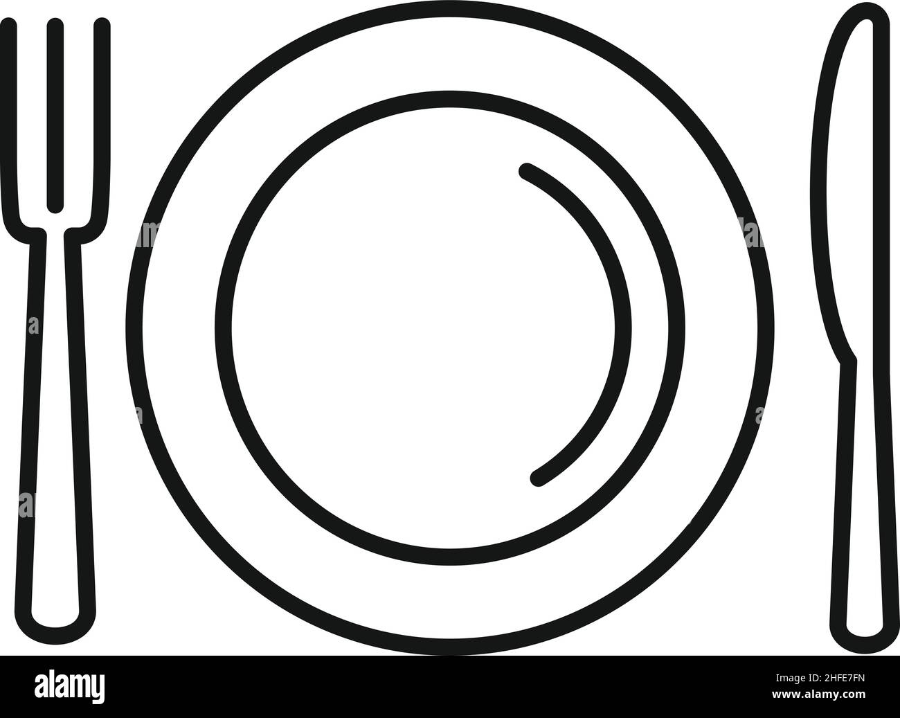 Dinner Plate Clipart Black And White