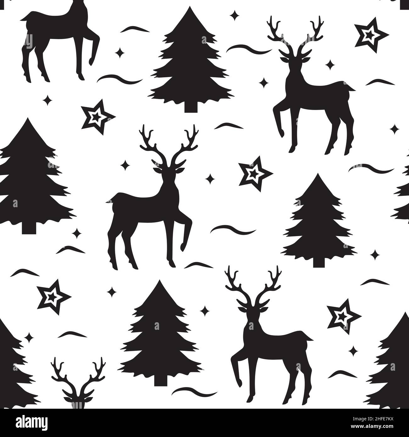 Christmas Deer Pattern