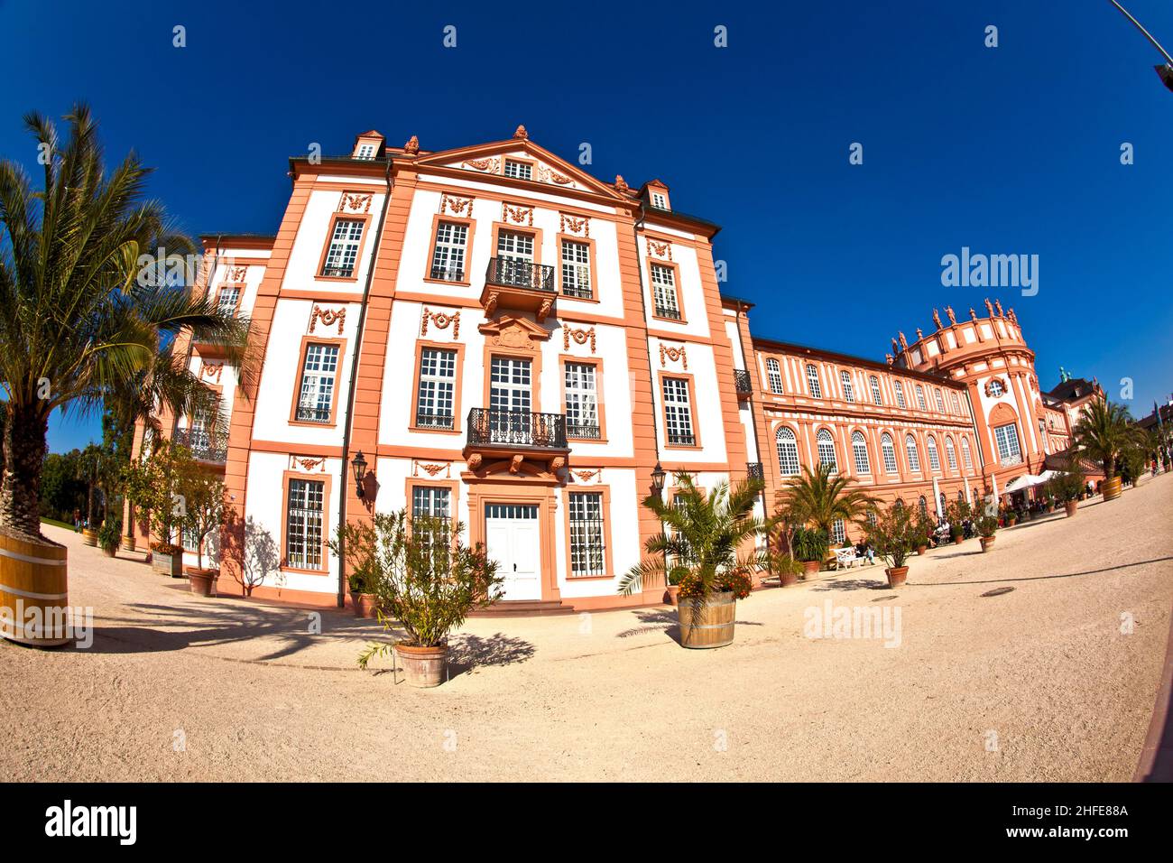 famous Biebrich Palace in Wiesbaden Stock Photo Alamy