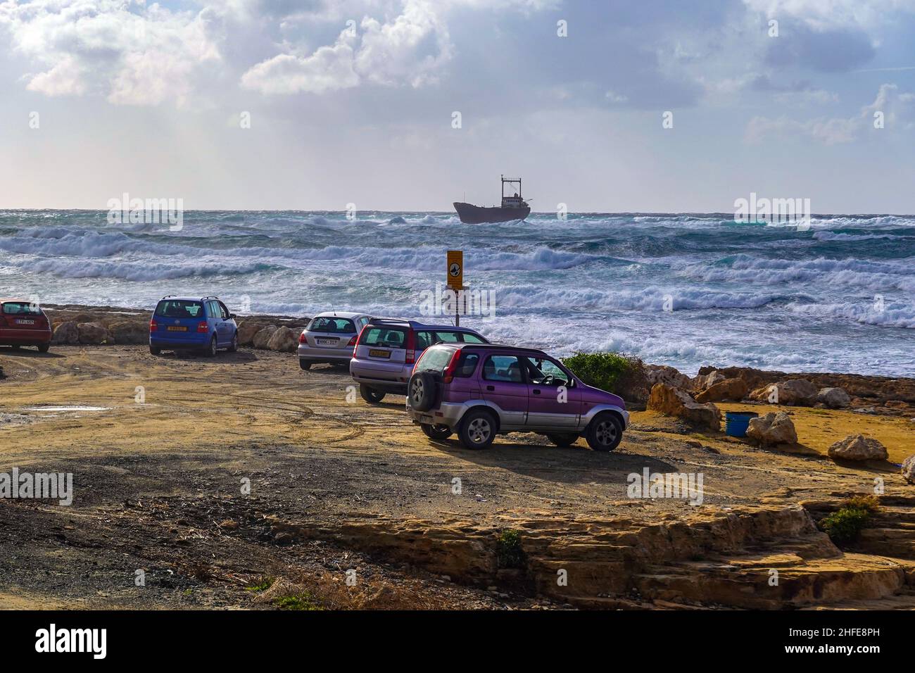 The shipwreck of the MV Demetrios II of the coast of Cyprus Island, EU, Eastern Mediterranean