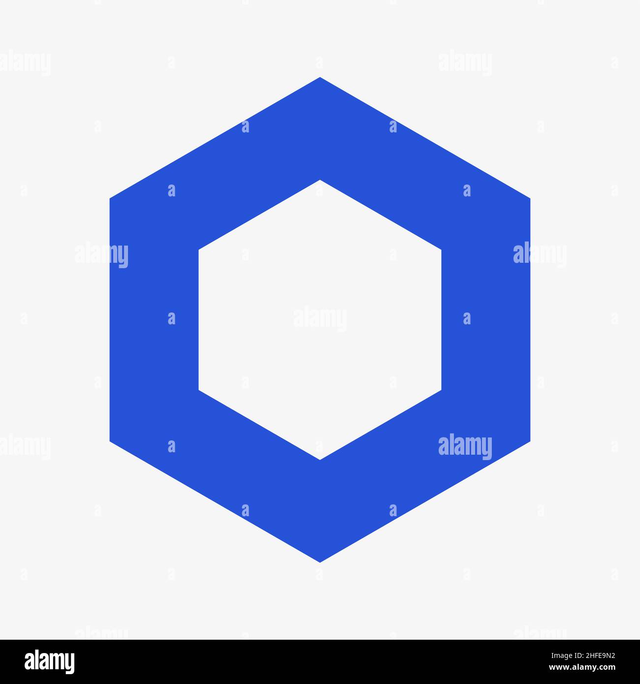 Chainlink logo. Vector icon. Crypto currency sign Stock Vector