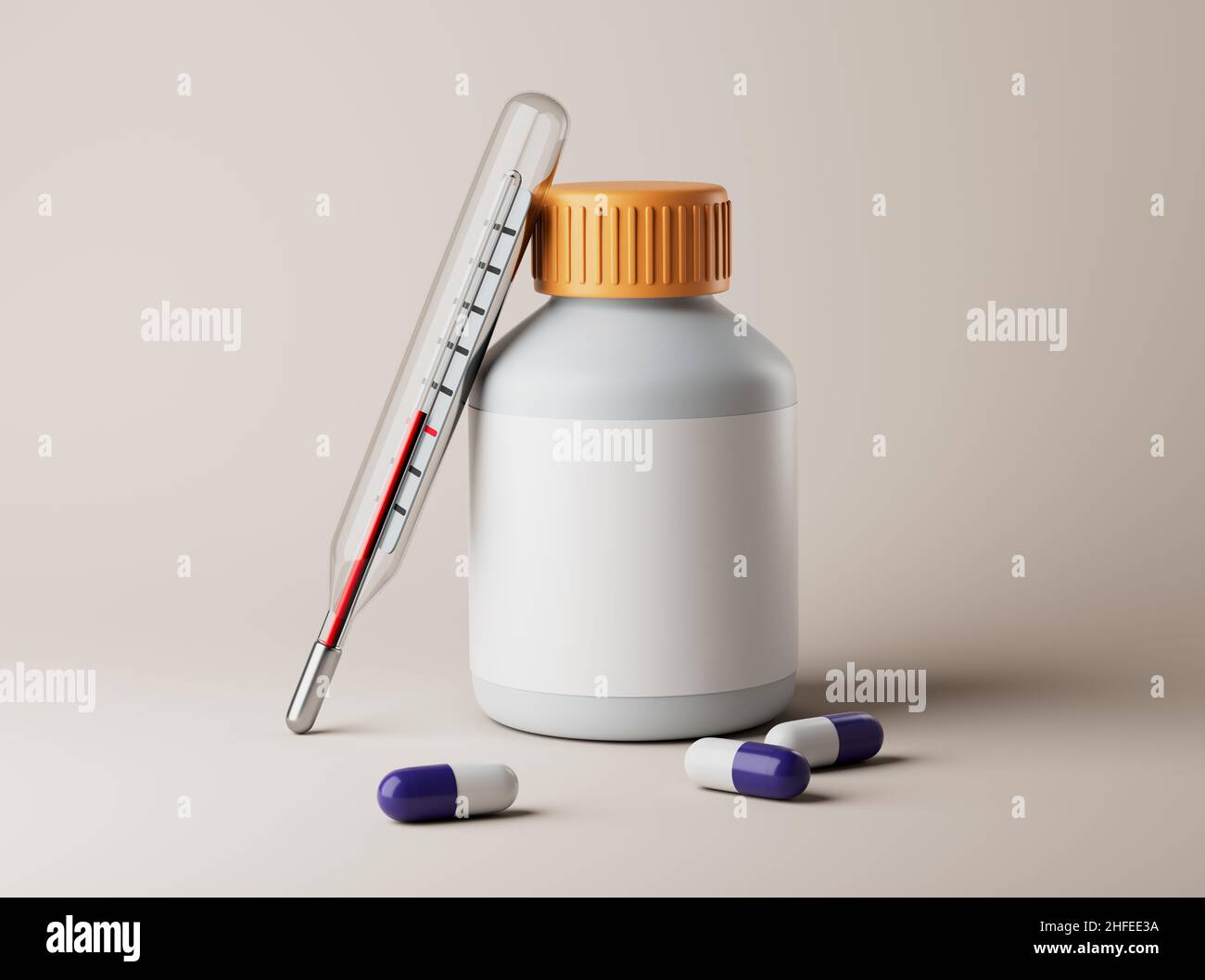 https://c8.alamy.com/comp/2HFEE3A/simple-pills-in-a-open-jar-with-thermometer-on-floor-3d-render-illustration-isolated-object-on-background-2HFEE3A.jpg