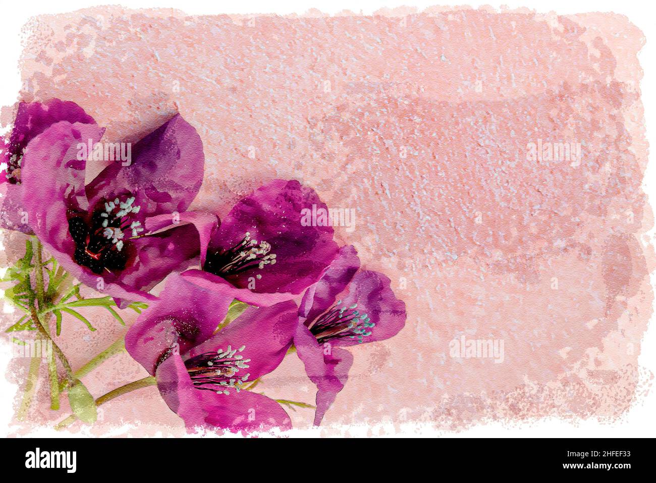 Digital watercolour painting hi-res stock photography and images - Alamy