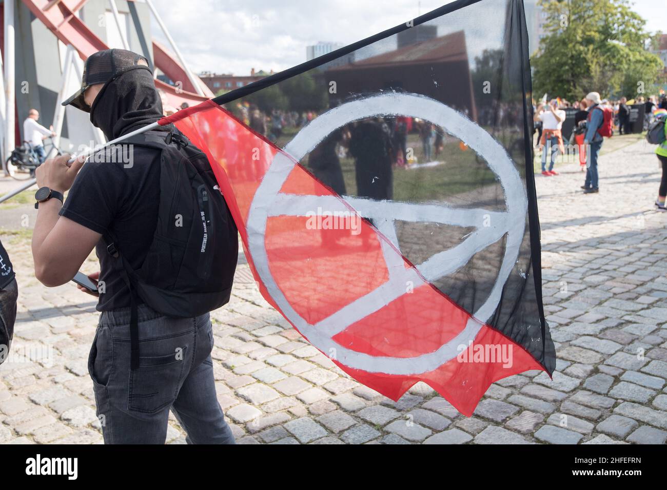 Antifa signs in Gdansk, Poland © Wojciech Strozyk / Alamy Stock Photo Stock Photo