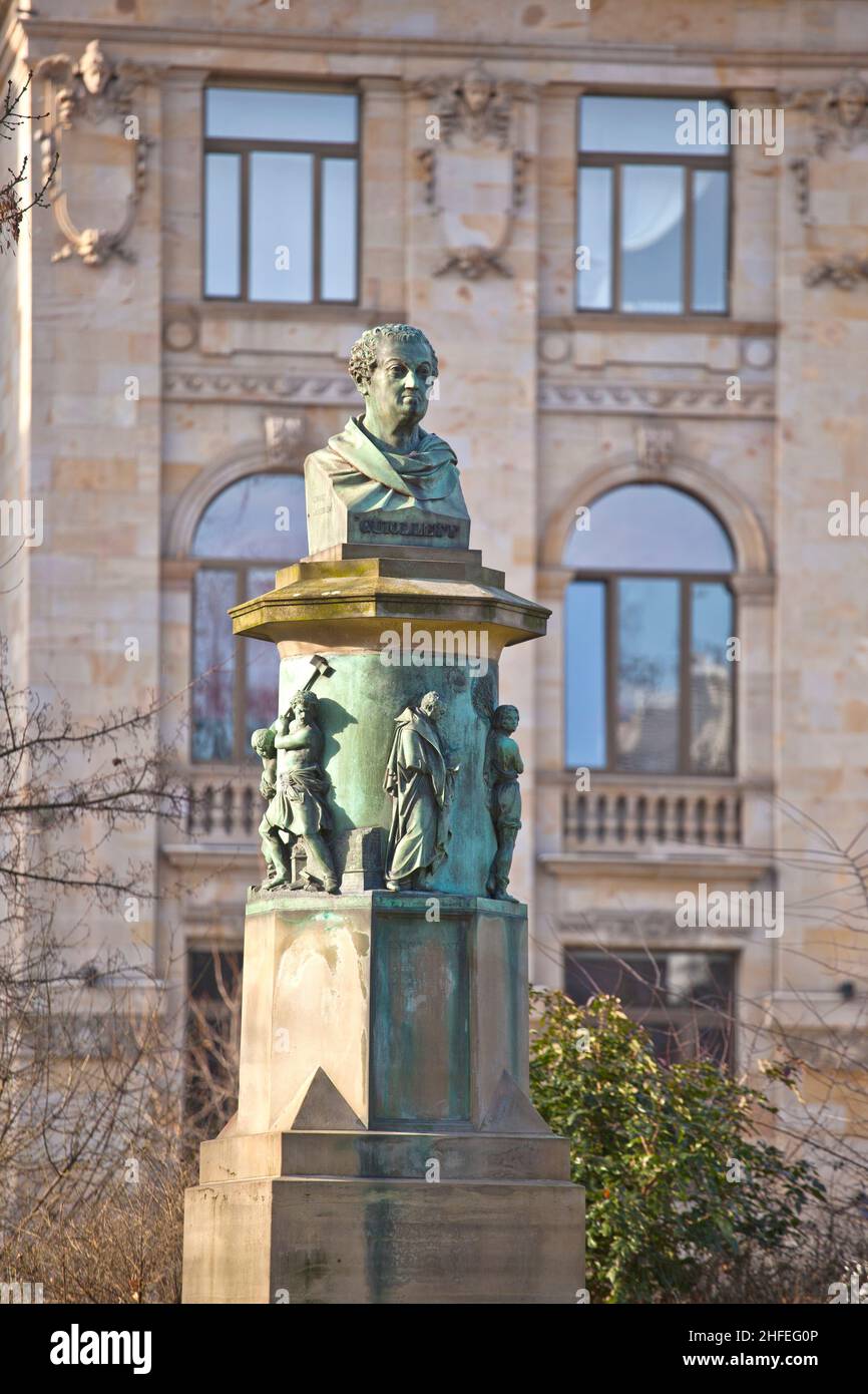 statue of Jacob Guiollett in Frankfurt Stock Photo Alamy