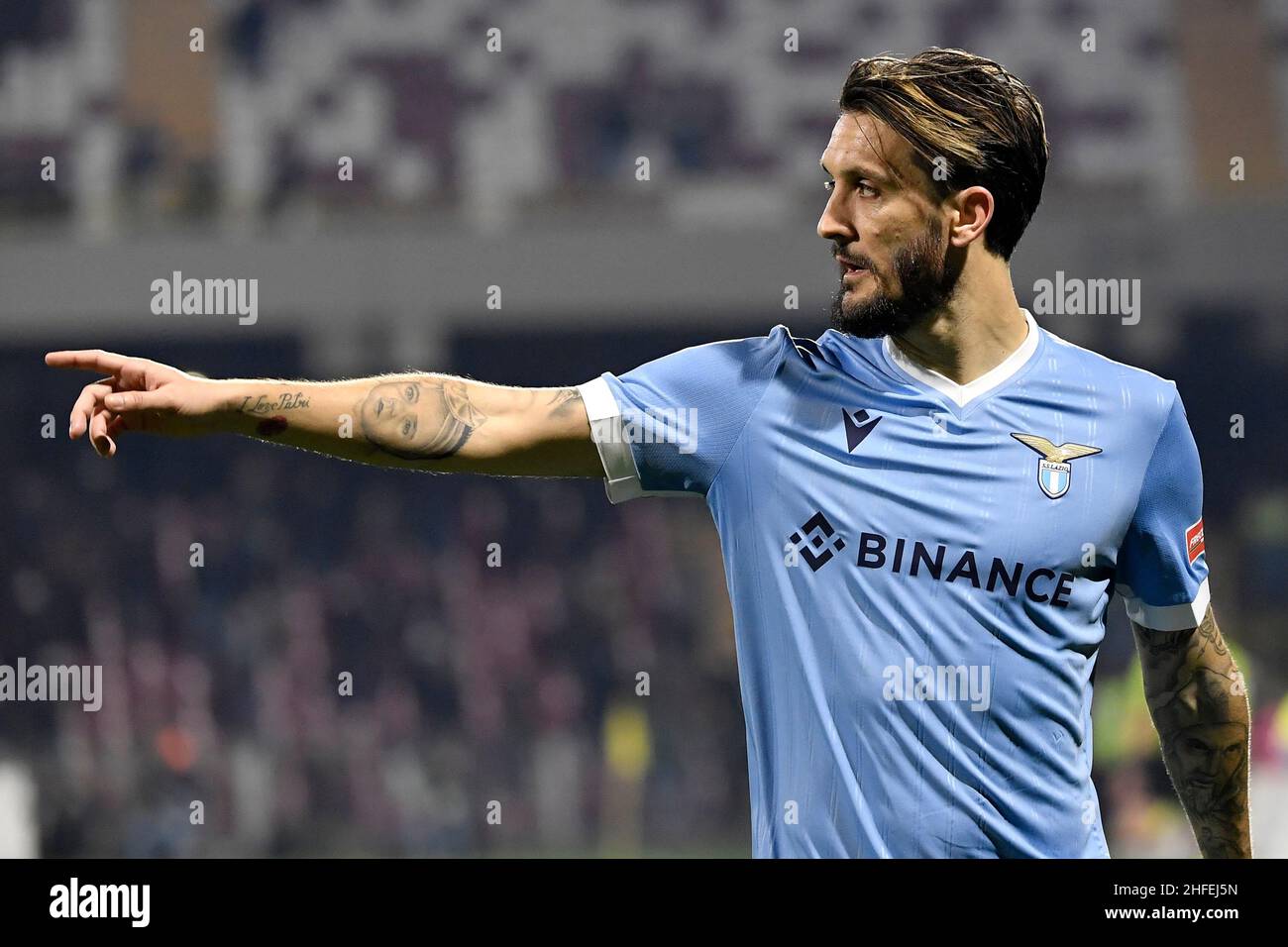 Salerno, Italy. 15th Jan, 2022. Luis Alberto of SS Lazio reacts during the Serie A football match between US Salernitana and SS Lazio at Arechi stadium in Salerno (Italy), January 15th, 2022. Photo Andrea Staccioli/Insidefoto Credit: insidefoto srl/Alamy Live News Stock Photo