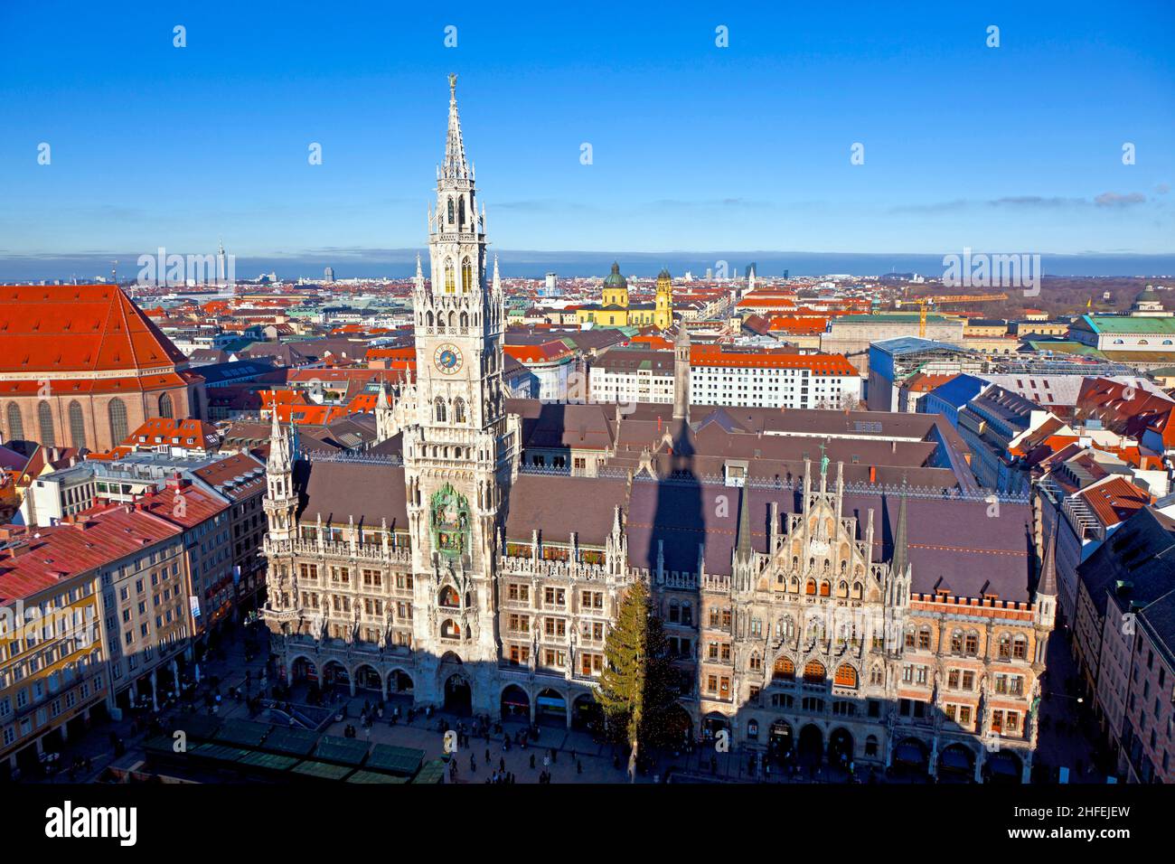aerial of Munich in beautiful weather Stock Photo Alamy