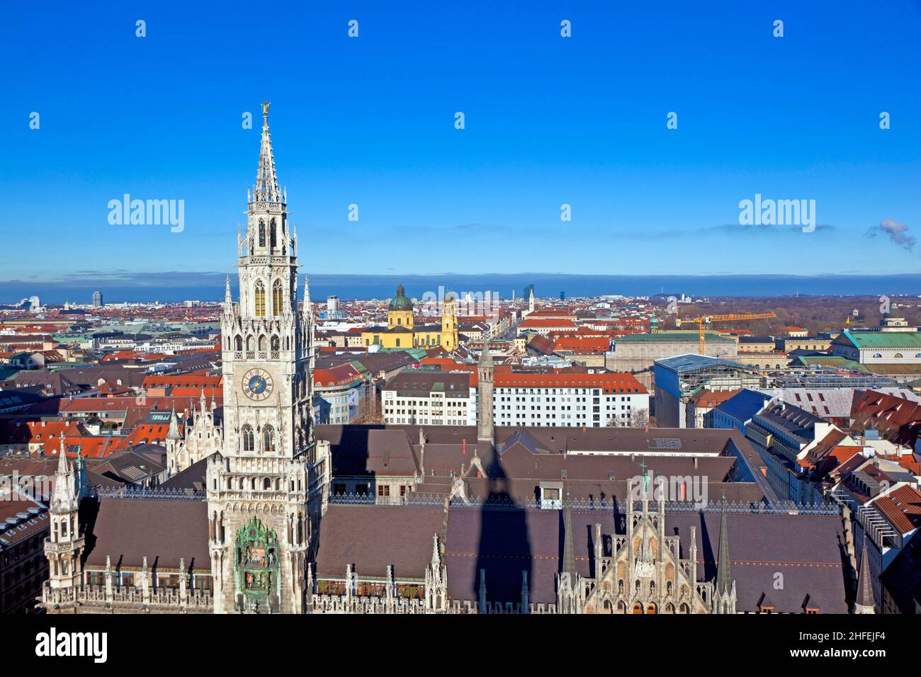 aerial of Munich in beautiful weather Stock Photo Alamy