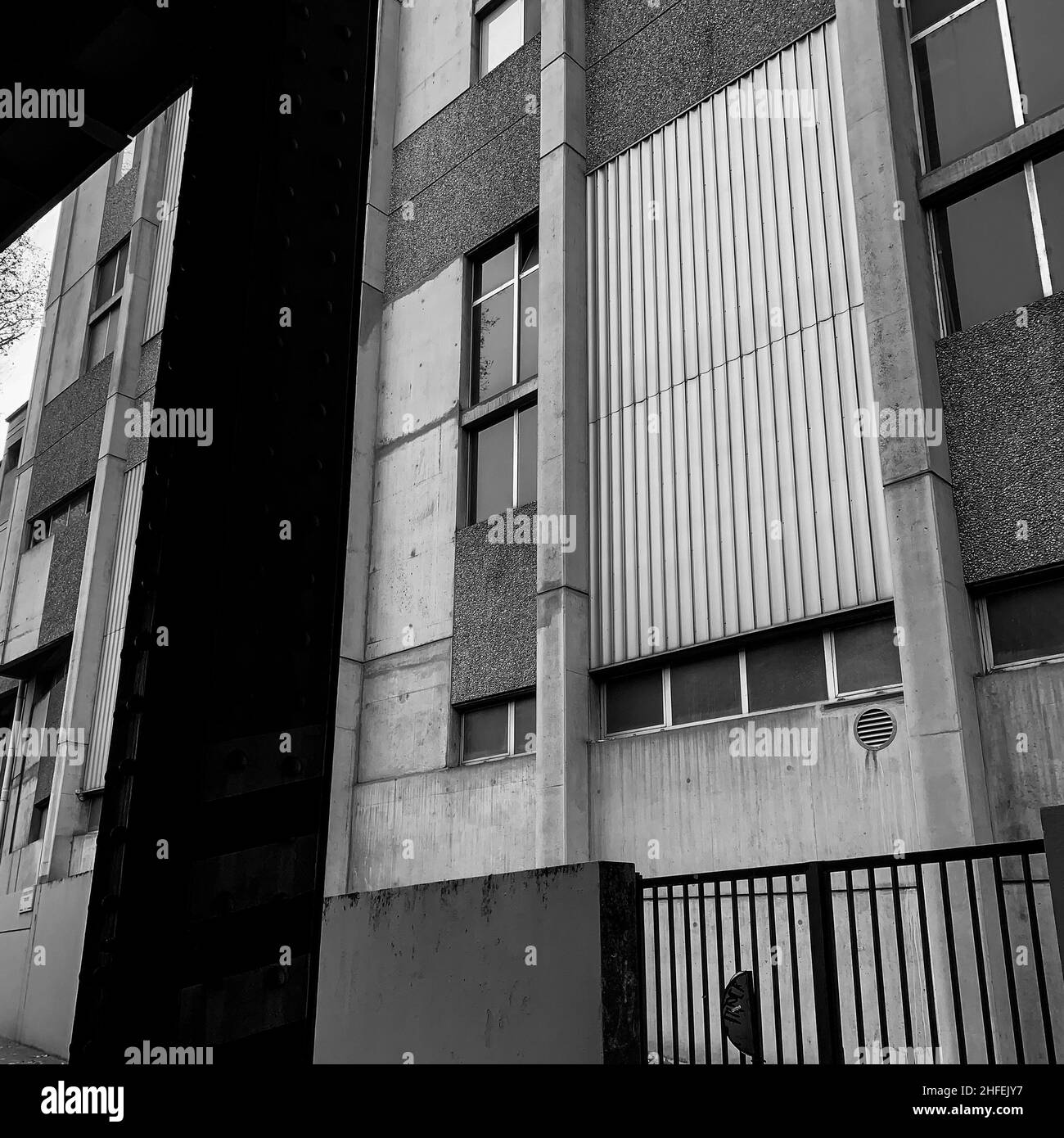 Dark B&W view of Lyon, France Stock Photo Alamy