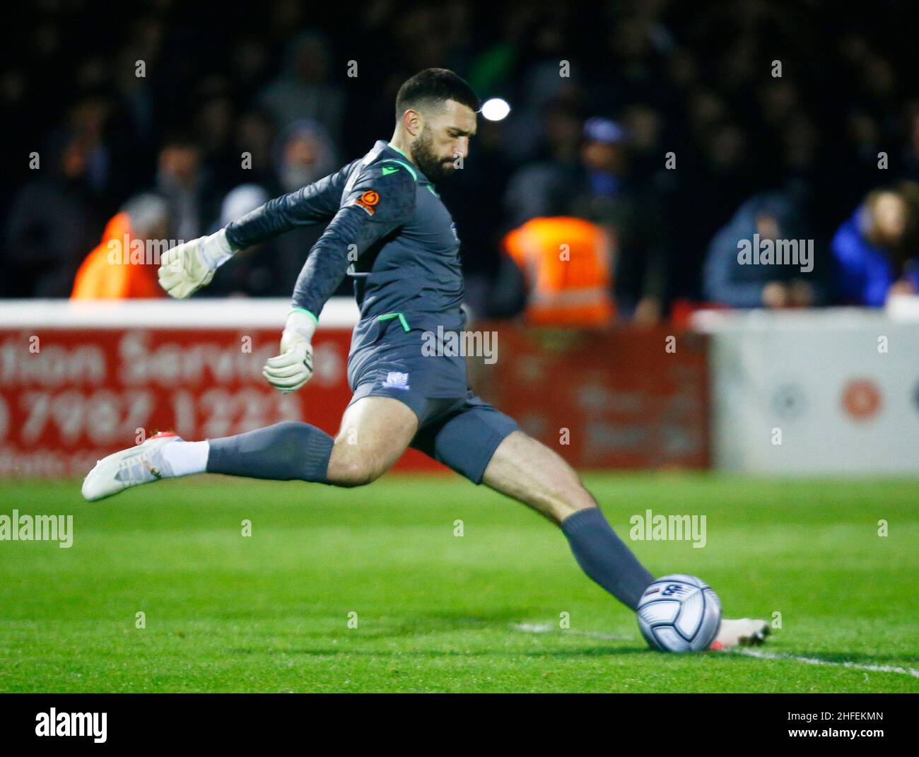 DAGENHAM, ENGLAND - JANUARY 15: Steve Arnold of Southend United during FA Trophy Fourth Round between Dagenham and Redbridge and Southend United at Stock Photo
