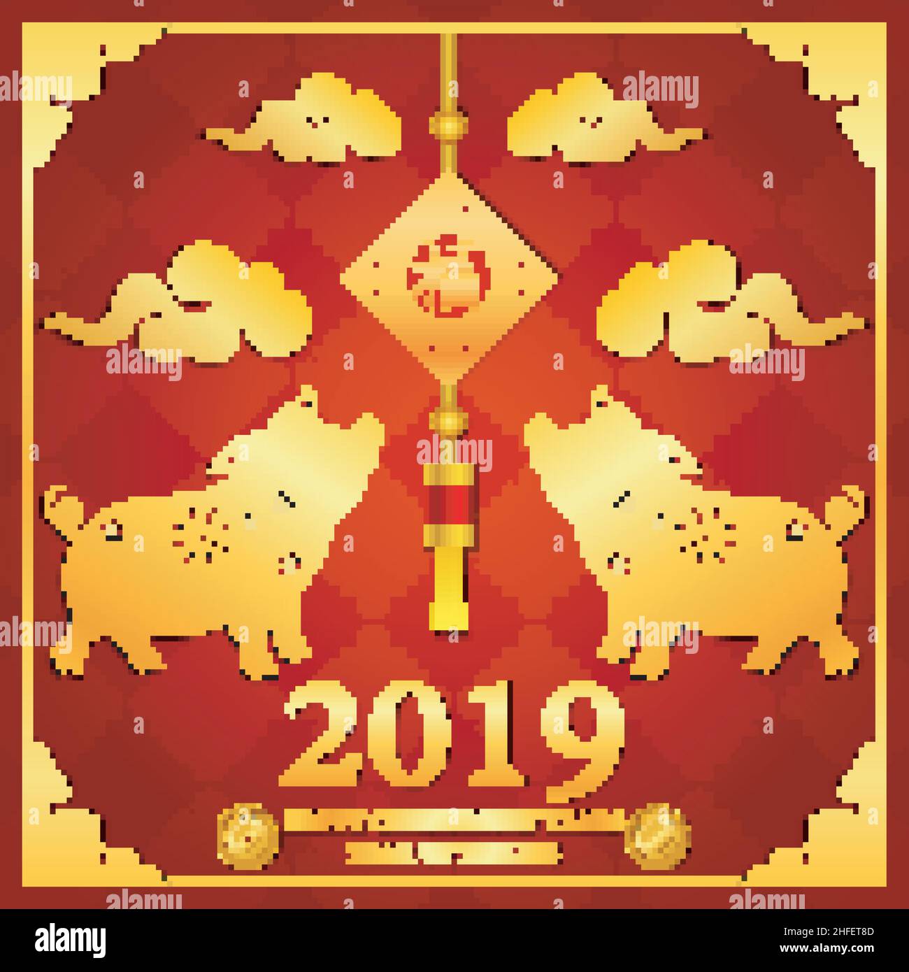 golden pig chinese new year