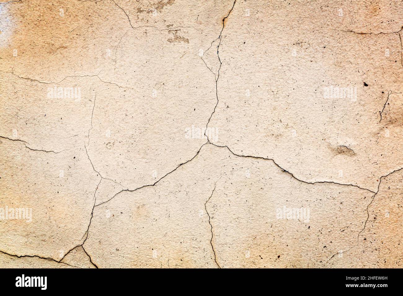 Abstract concrete, weathered with cracks and scratches. Landscape style. Great background or texture. Stock Photo