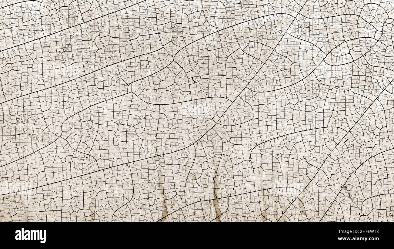 Abstract textured background covered with deep cracks Stock Photo