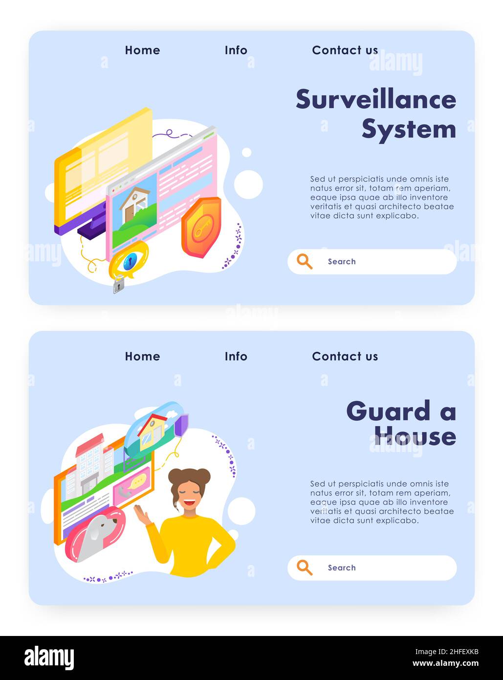 House protection and surveillance system. Home guard, dog, emergency