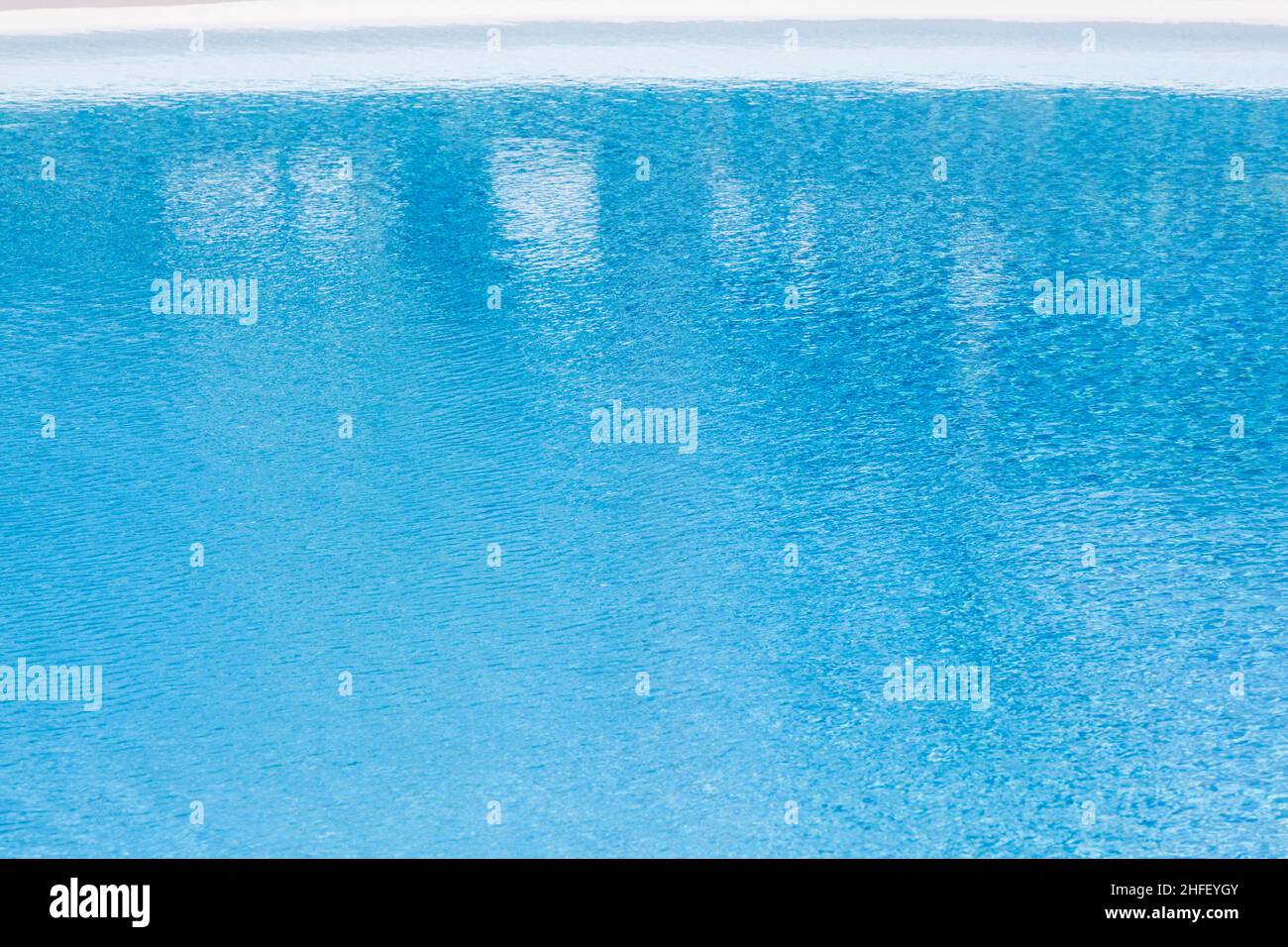 pattern of water in the pool reflecting the sun in a harmonic way Stock ...
