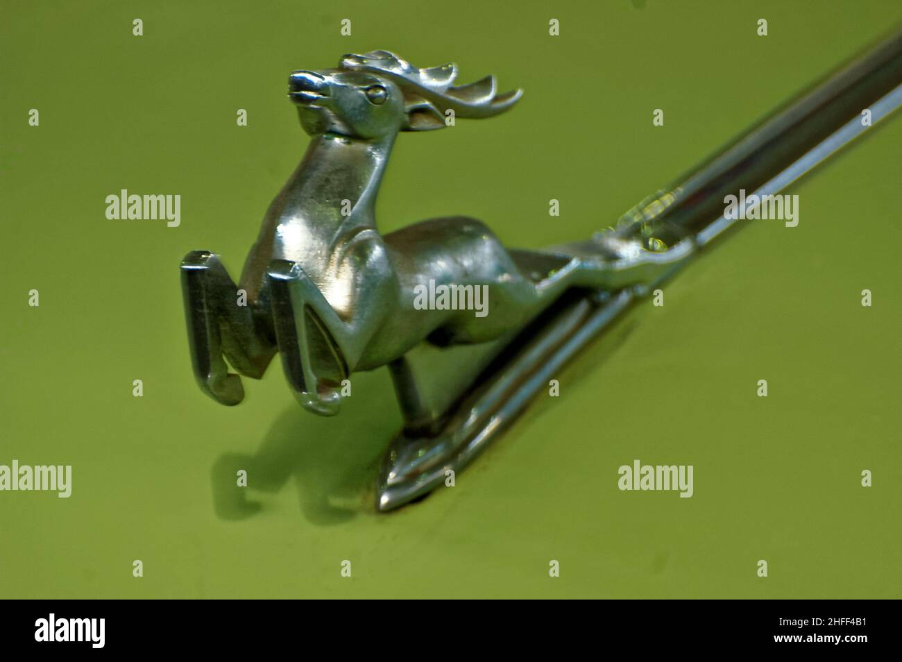 Photo cars Volga, GAZ 21,Emblem, Deer,emblem, symbol, sign Stock Photo