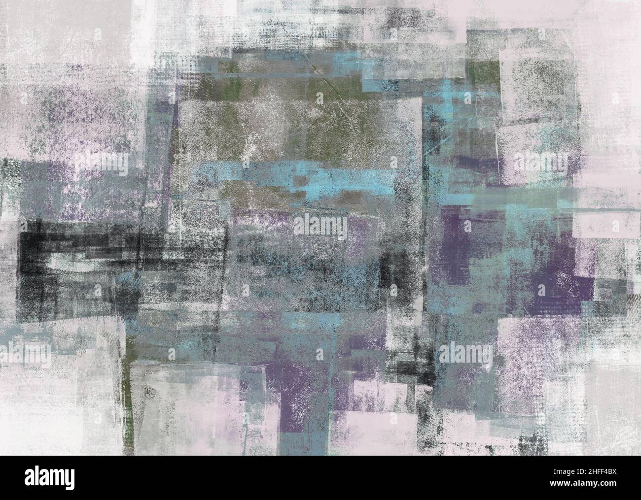 Handmade multilayered creative background made with various painting media Stock Photo