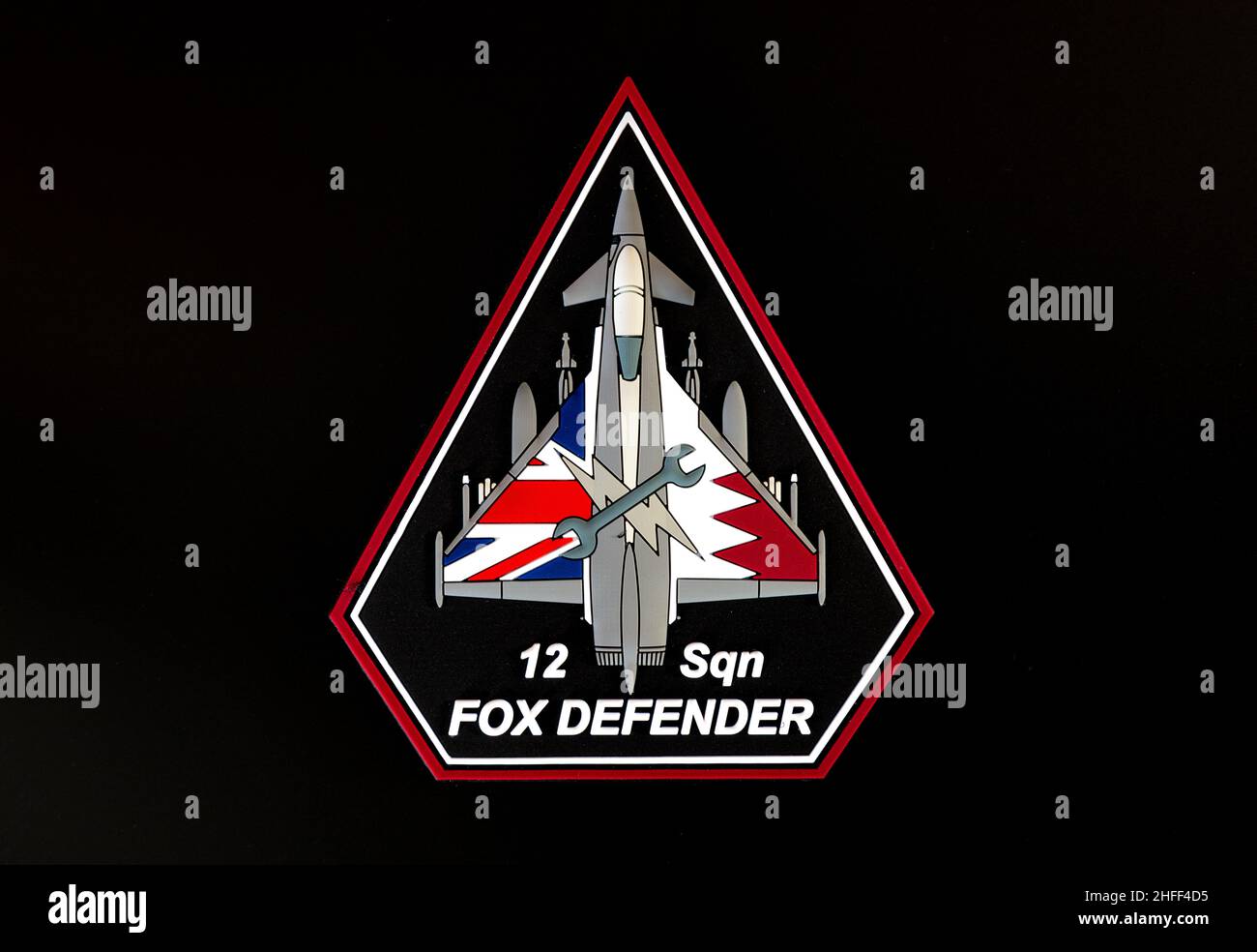 12 Squadron Exercise Fox Defender Patch Stock Photo