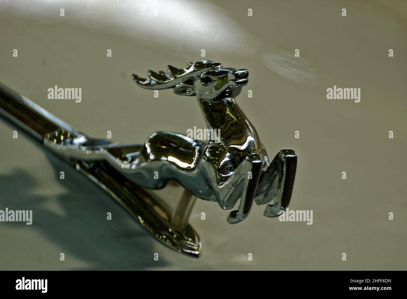 Photo cars Volga, GAZ 21,Emblem, Deer,emblem, symbol, sign Stock Photo