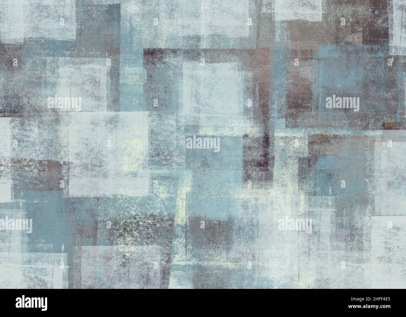 Handmade multilayered creative background made with various painting media Stock Photo