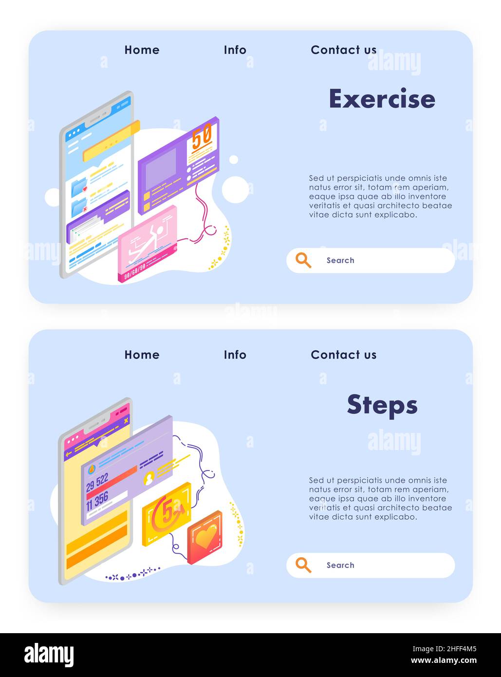 Healthy lifestyle and sport activity. Steps counter and exercise ...