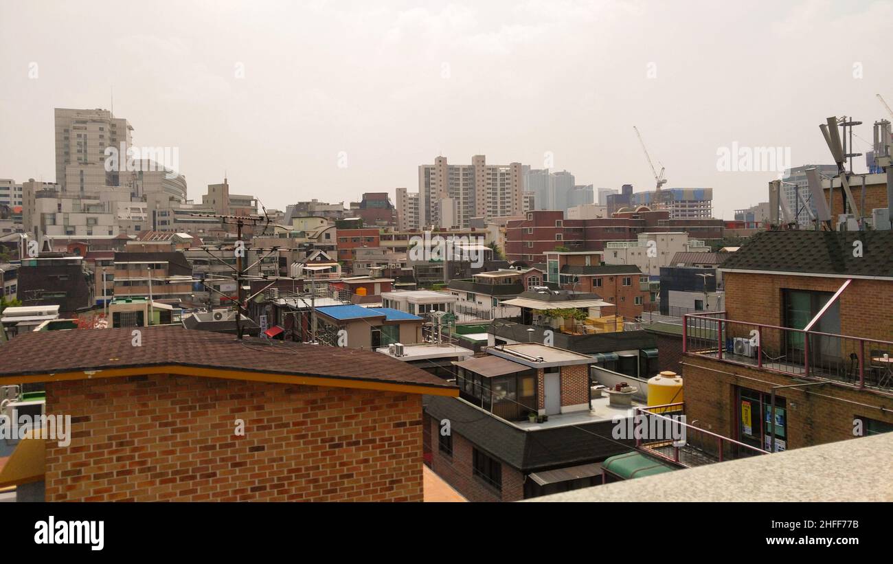 Rooftops of Seoul Stock Photo - Alamy