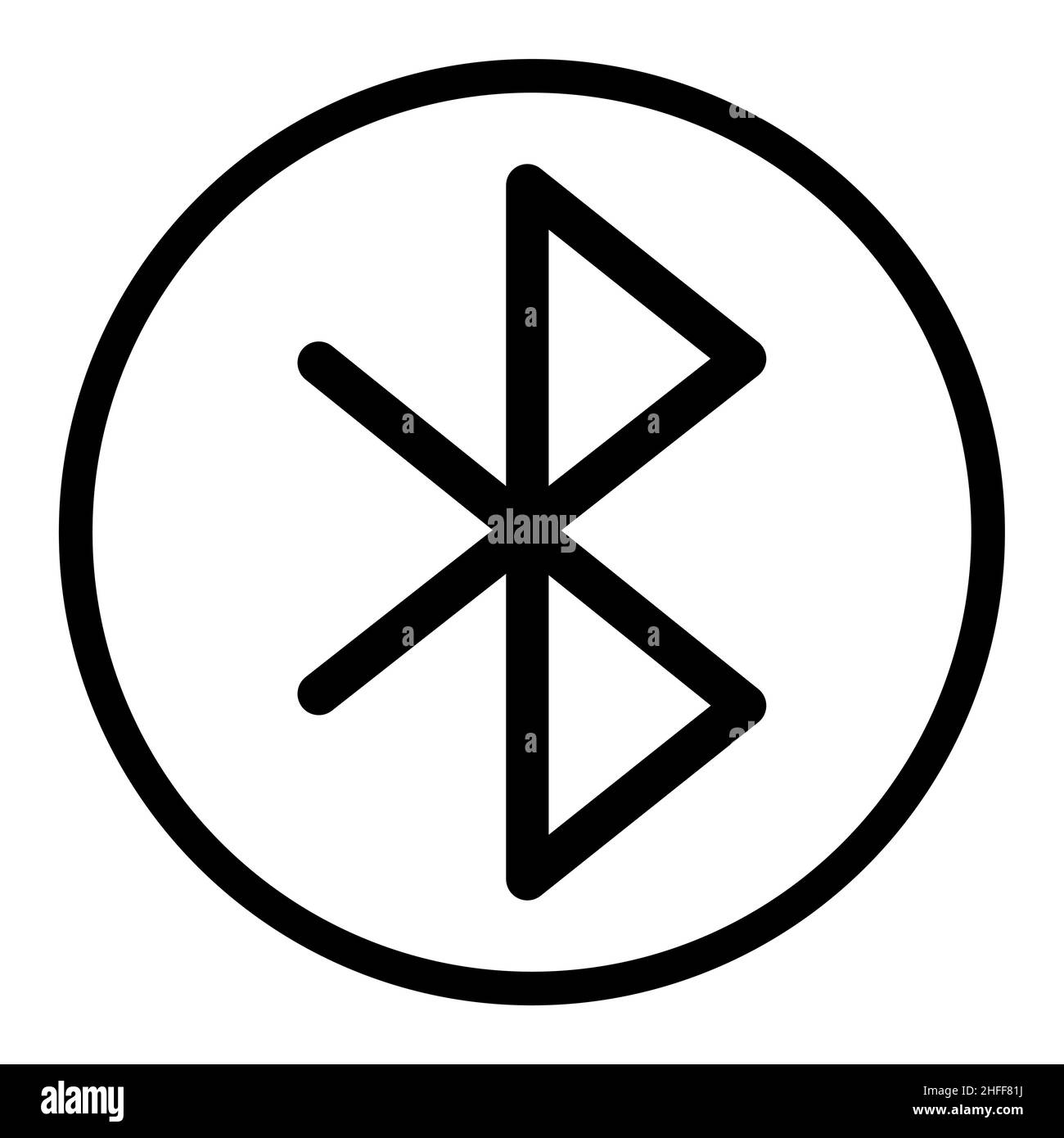 Bluetooth technology icon, network connection web symbol, sharing data