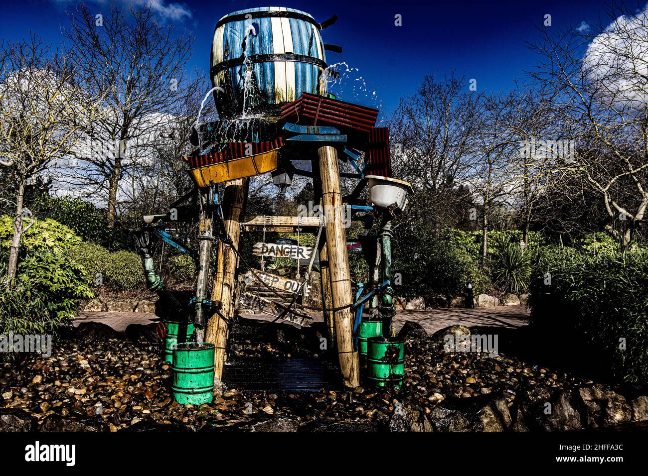 Alton Towers Hotel and Splash Landings Hotel Monuments Stock Photo Alamy