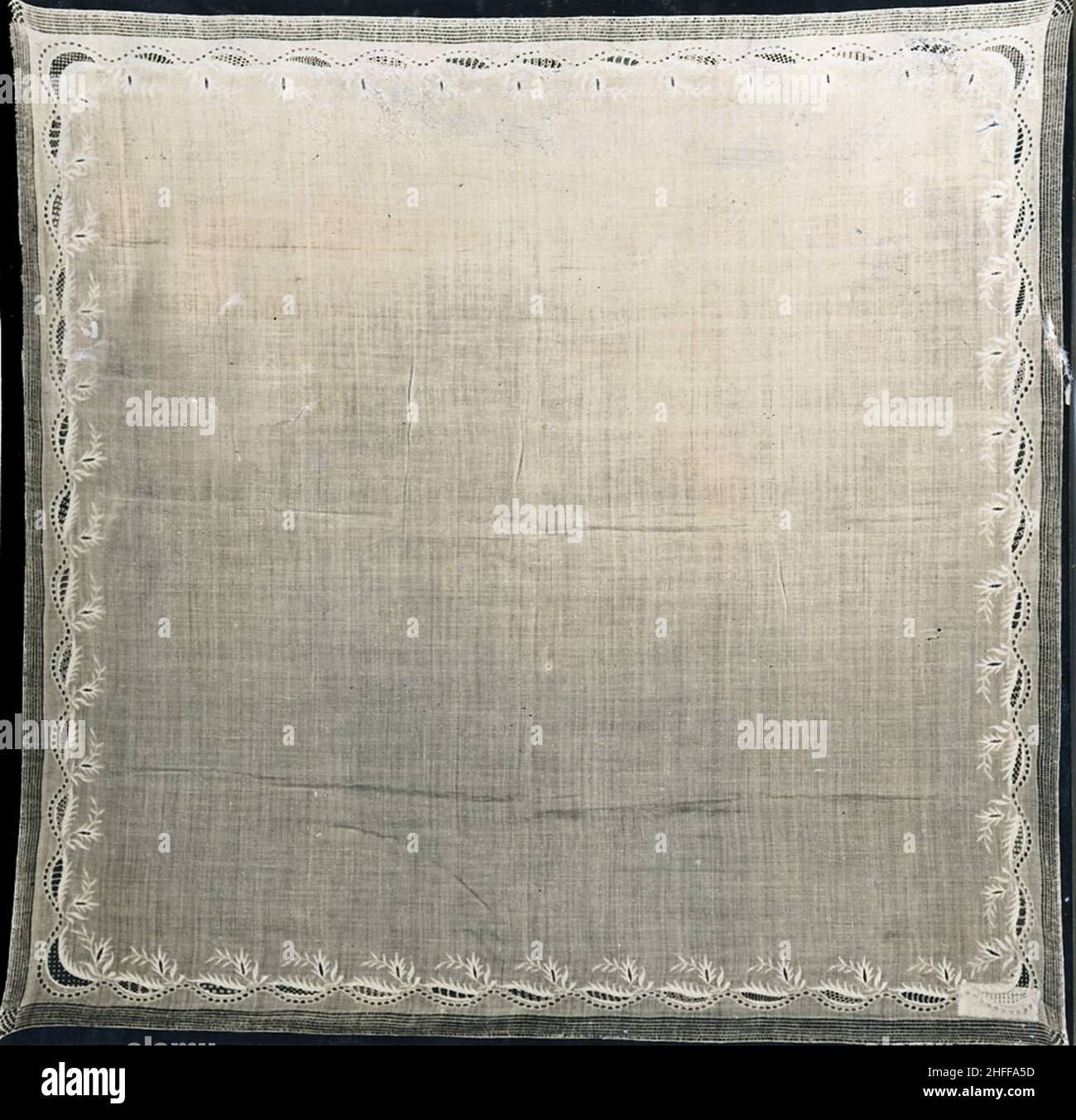 Handkerchief, England, 1840s. Stock Photo