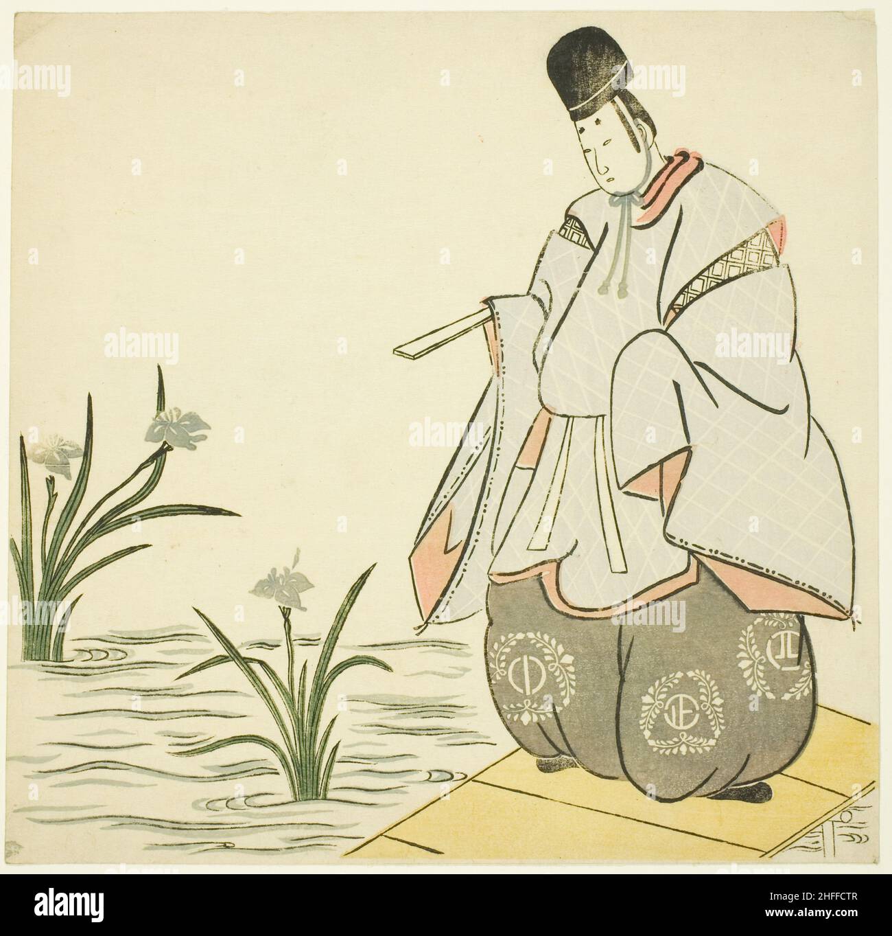 Narihira at Yatsuhashi Bridge, 1765 Stock Photo Alamy