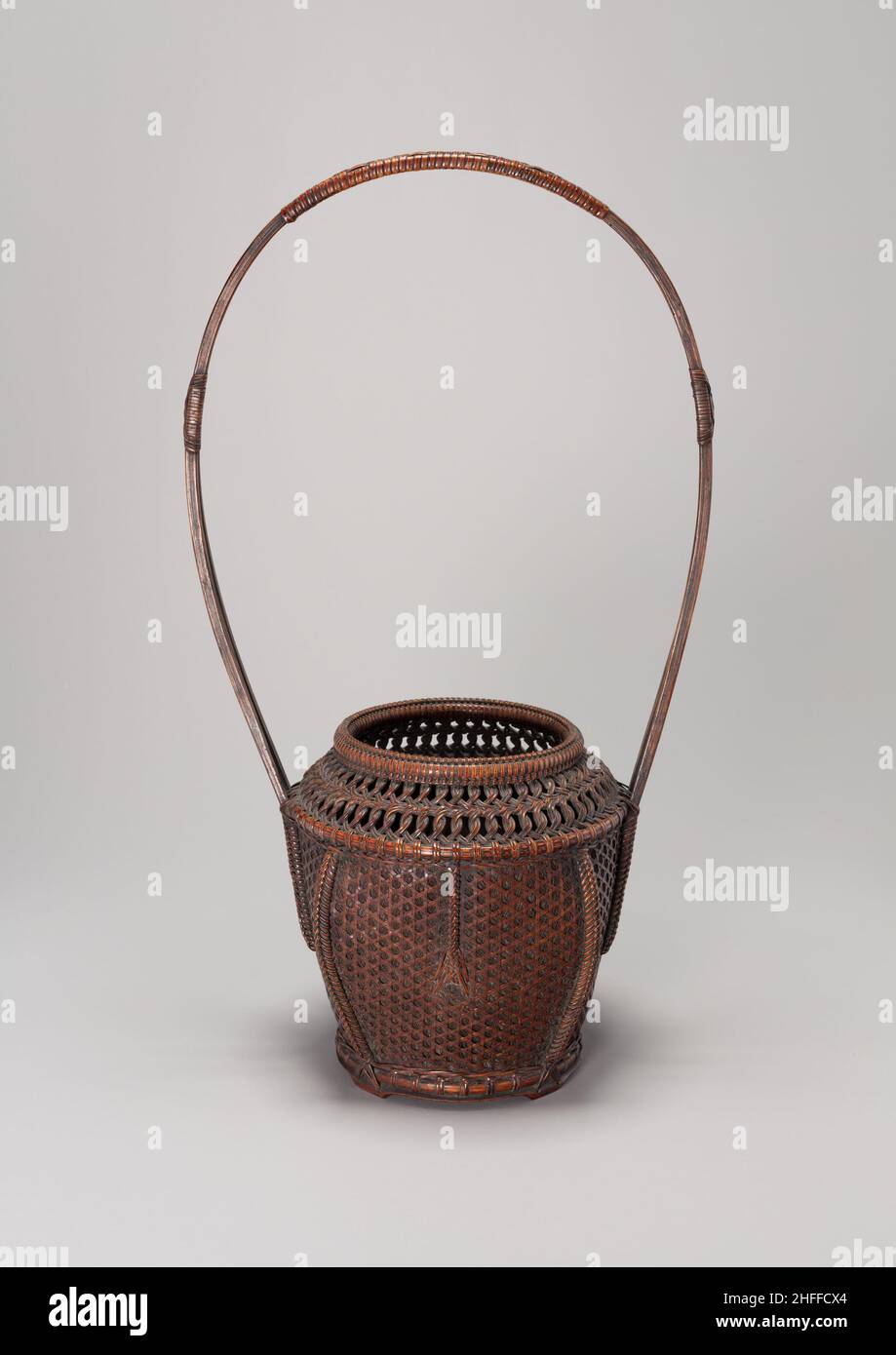 Peony Ikebana Basket, n.d. Stock Photo
