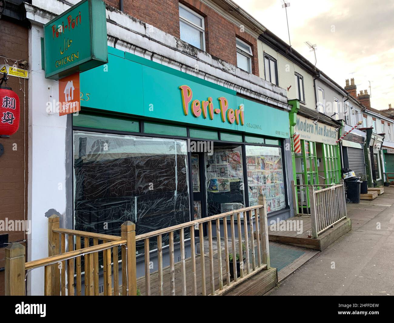Peri Peri main street Wolverton Milton Keynes UK Stock Photo Alamy