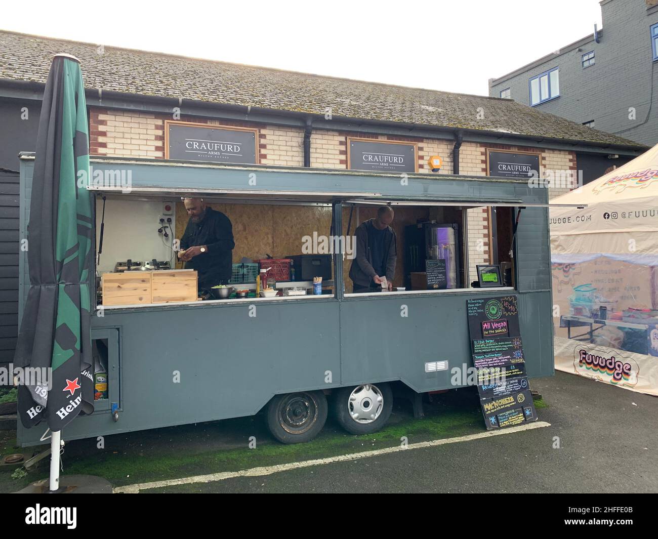 Vegan food market Wolverton Milton Keynes UK Stock Photo Alamy