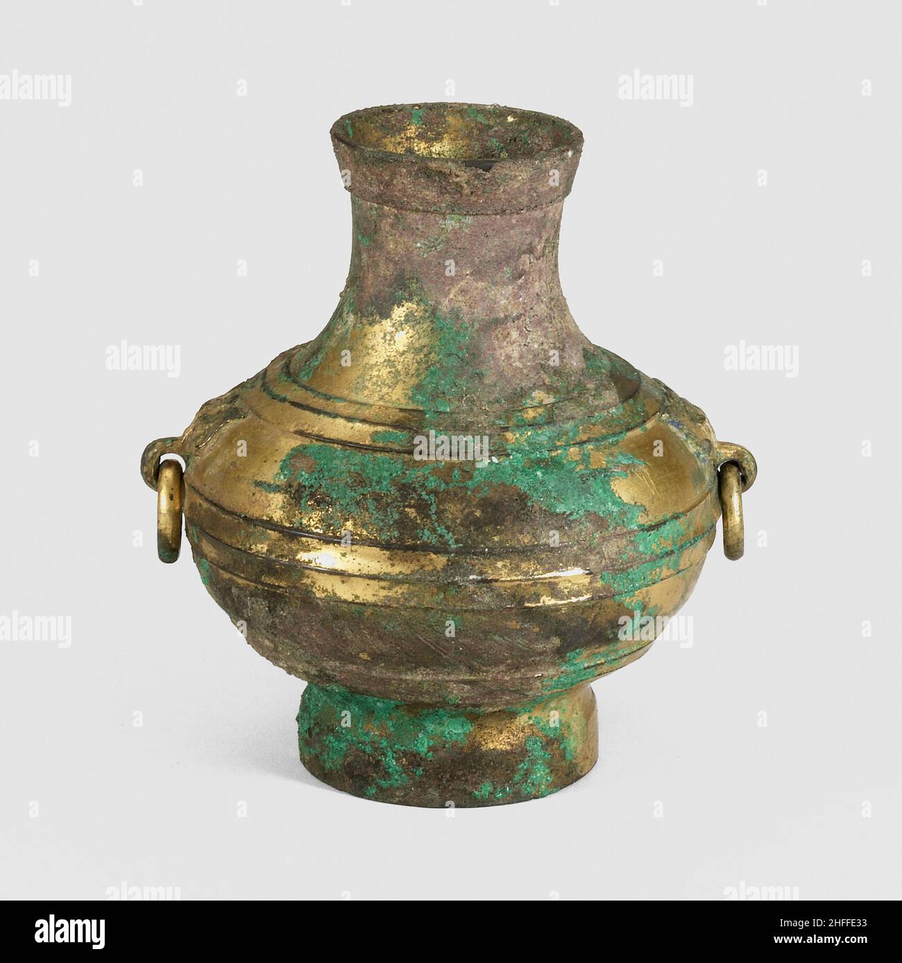 Reproduction Bronze Wine Jar - Han Dynasty Style Reproduction Bronze Wine Jar - Han Dynasty Style