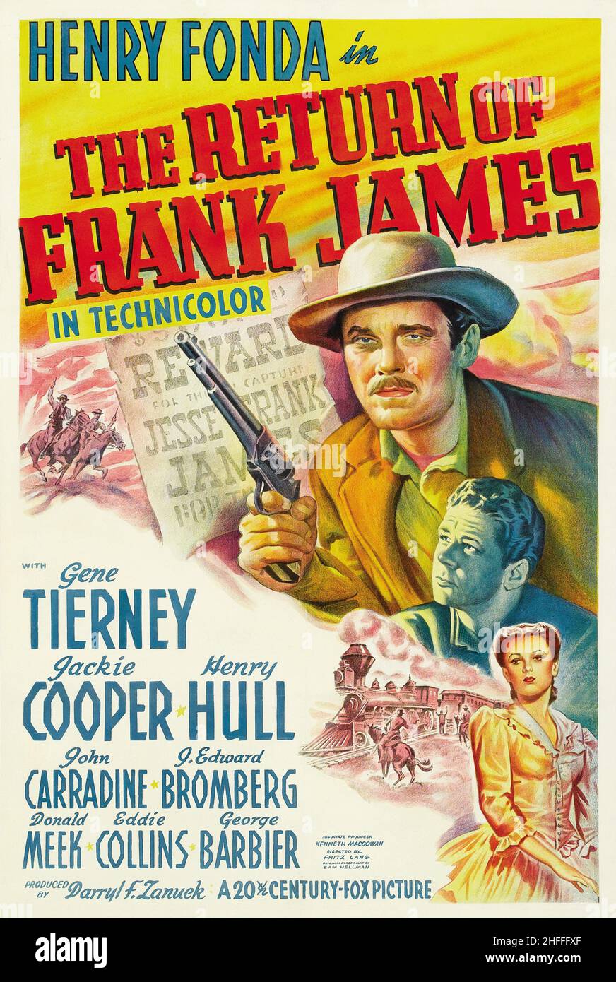 HENRY FONDA in THE RETURN OF FRANK JAMES (1940), directed by FRITZ LANG. Credit: 20TH CENTURY FOX / Album Stock Photo
